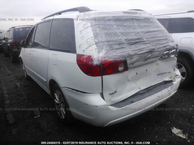 5TDZA23C46S500576 - 2006 TOYOTA SIENNA CE/LE WHITE photo 3