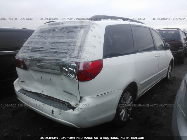 5TDZA23C46S500576 - 2006 TOYOTA SIENNA CE/LE WHITE photo 4