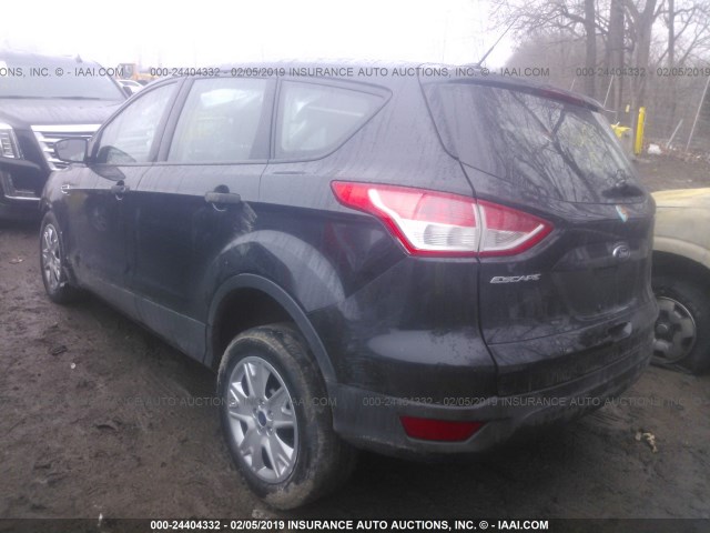 1FMCU0F76DUC02695 - 2013 FORD ESCAPE S BLACK photo 3