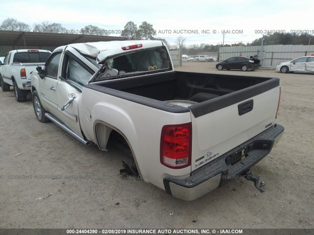 3GTP1VE01BG342833 - 2011 GMC SIERRA C1500 SLE WHITE photo 3