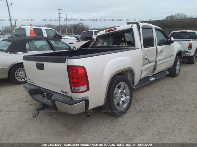 3GTP1VE01BG342833 - 2011 GMC SIERRA C1500 SLE WHITE photo 4