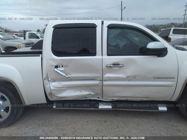 3GTP1VE01BG342833 - 2011 GMC SIERRA C1500 SLE WHITE photo 6