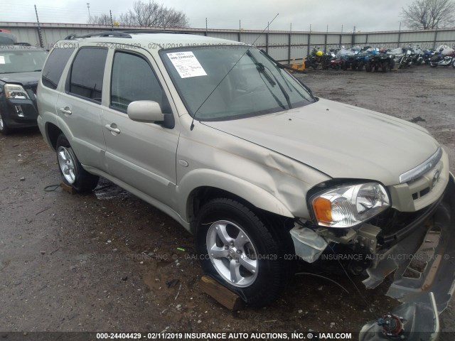 4F2YZ04145KM42545 - 2005 MAZDA TRIBUTE S TAN photo 1