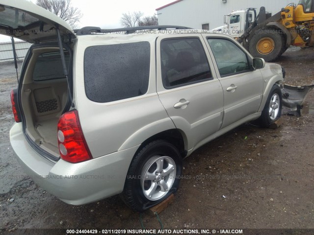 4F2YZ04145KM42545 - 2005 MAZDA TRIBUTE S TAN photo 4