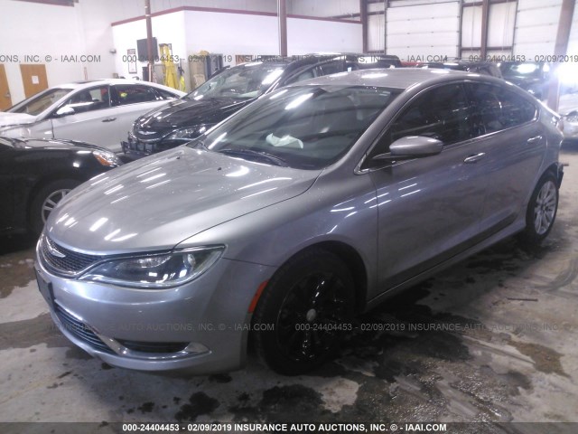 1C3CCCAB9FN741589 - 2015 CHRYSLER 200 LIMITED SILVER photo 2