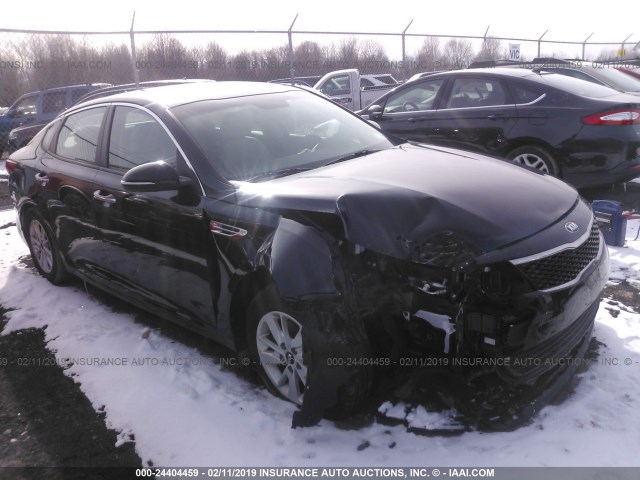 5XXGT4L38GG043156 - 2016 KIA OPTIMA LX BLACK photo 1