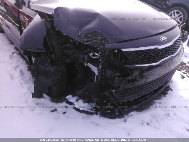 5XXGT4L38GG043156 - 2016 KIA OPTIMA LX BLACK photo 6