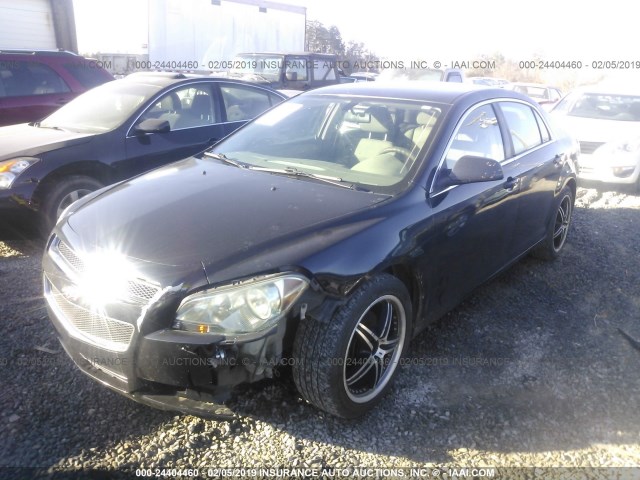 1G1ZA5E03AF105777 - 2010 CHEVROLET MALIBU LS BLACK photo 2