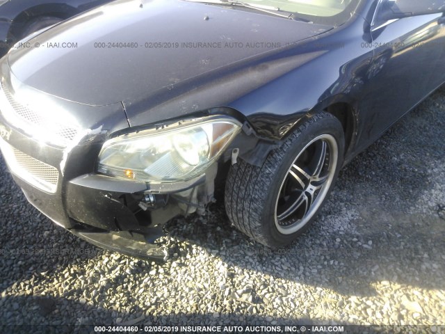 1G1ZA5E03AF105777 - 2010 CHEVROLET MALIBU LS BLACK photo 6