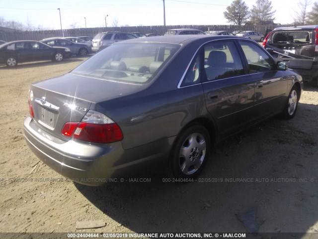 4T1BF28B93U269762 - 2003 TOYOTA AVALON XL/XLS GRAY photo 4