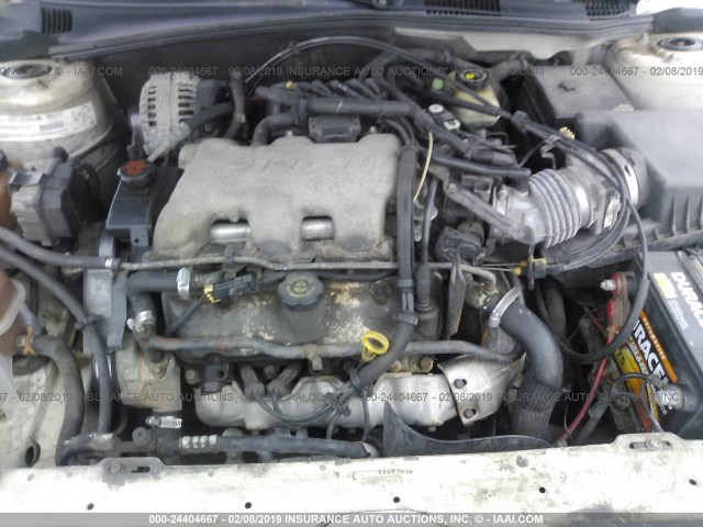 1G1NE52J516165236 - 2001 CHEVROLET MALIBU LS WHITE photo 10