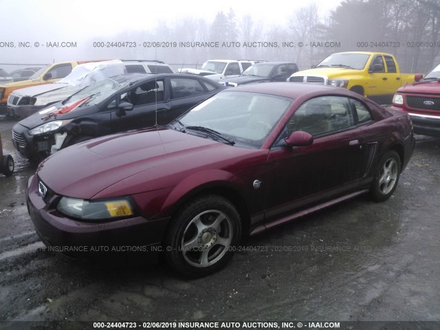 1FAFP40444F122305 - 2004 FORD MUSTANG PURPLE photo 2