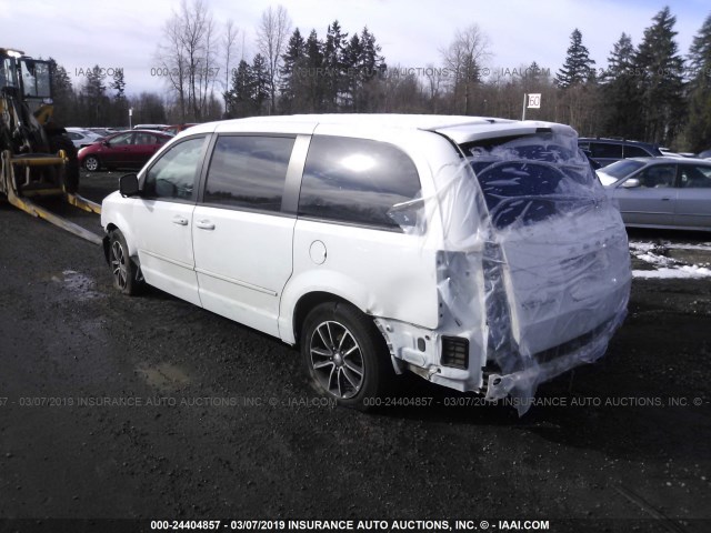 2C4RDGCG8FR710307 - 2015 DODGE GRAND CARAVAN SXT WHITE photo 3