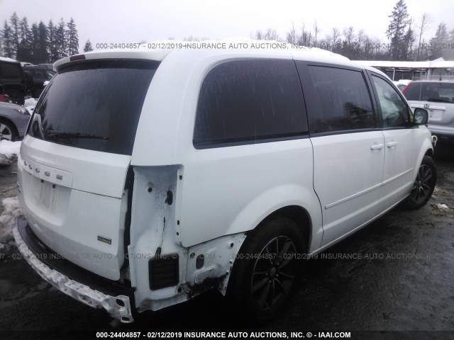 2C4RDGCG8FR710307 - 2015 DODGE GRAND CARAVAN SXT WHITE photo 4