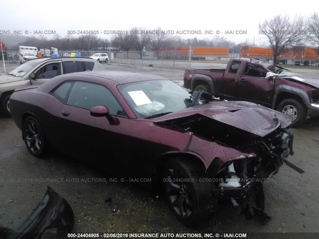 2C3CDZAG3HH601528 - 2017 DODGE CHALLENGER SXT MAROON photo 1