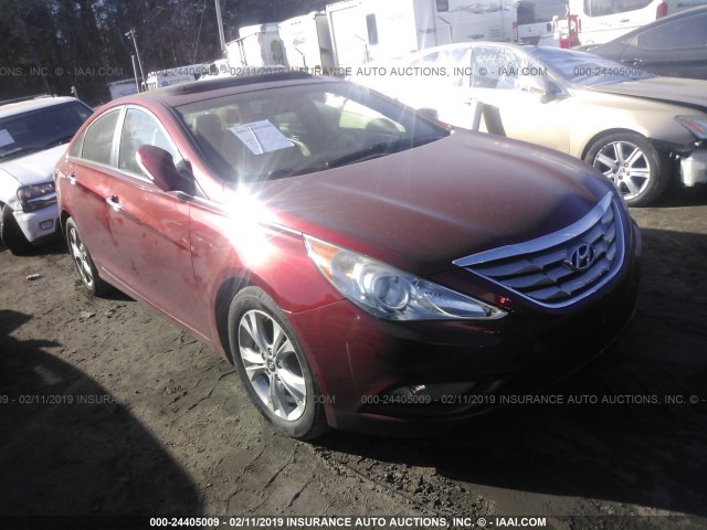 5NPEC4AC7BH084966 - 2011 HYUNDAI SONATA SE/LIMITED RED photo 1