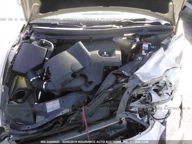 1G1ZC5E15BF382287 - 2011 CHEVROLET MALIBU 1LT 香槟色 照片 10