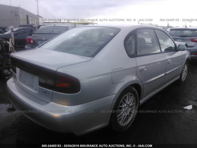 4S3BE625147205183 - 2004 SUBARU LEGACY L SPECIAL SILVER photo 4