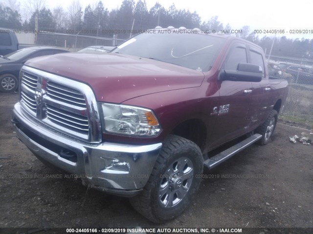 3C6UR5DL2EG121115 - 2014 RAM 2500 SLT BURGUNDY photo 2