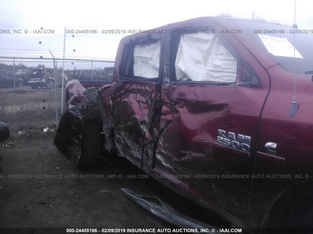 3C6UR5DL2EG121115 - 2014 RAM 2500 SLT BURGUNDY photo 6