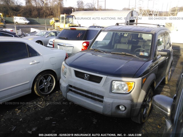 5J6YH28563L004753 - 2003 HONDA ELEMENT EX BLACK photo 2