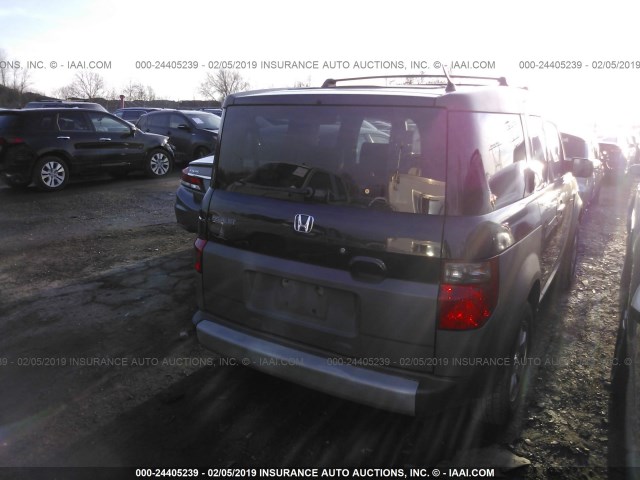 5J6YH28563L004753 - 2003 HONDA ELEMENT EX BLACK photo 4