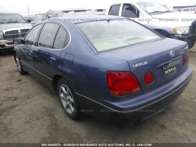 JT8BD69S530178185 - 2003 LEXUS GS 300 BLUE photo 3