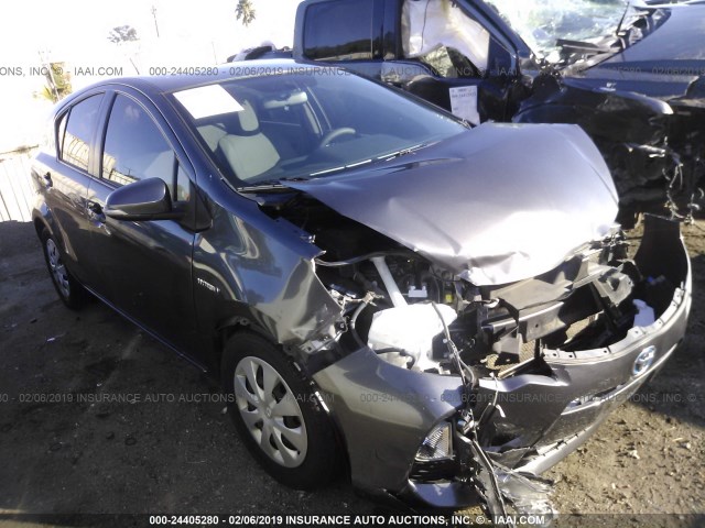 JTDKDTB33E1077968 - 2014 TOYOTA PRIUS C GRAY photo 1