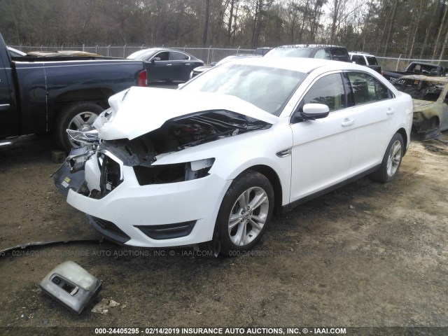 1FAHP2E88EG145347 - 2014 FORD TAURUS SEL WHITE photo 2