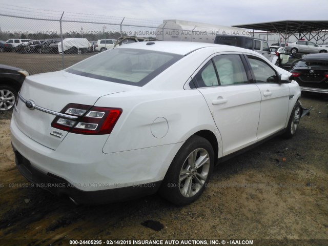 1FAHP2E88EG145347 - 2014 FORD TAURUS SEL WHITE photo 4