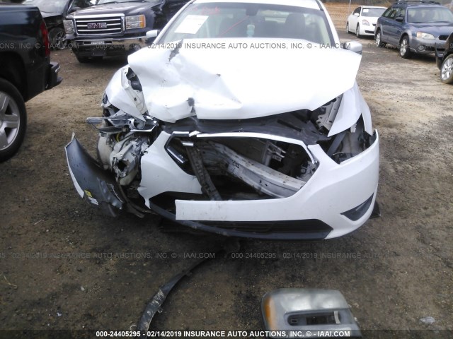 1FAHP2E88EG145347 - 2014 FORD TAURUS SEL WHITE photo 6