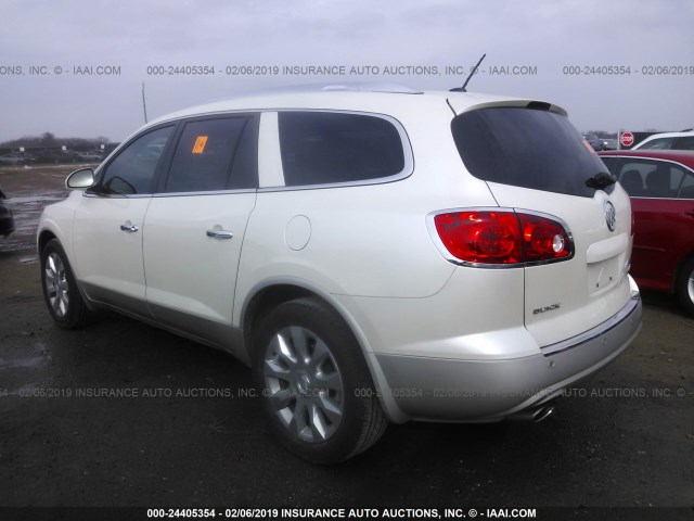 5GAKRDED9CJ366718 - 2012 BUICK ENCLAVE WHITE photo 3