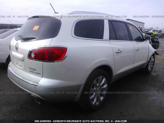 5GAKRDED9CJ366718 - 2012 BUICK ENCLAVE WHITE photo 4