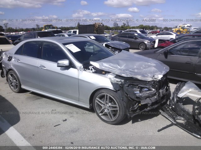 WDDHF5KBXEA968644 - 2014 MERCEDES-BENZ E 350 SILVER photo 1