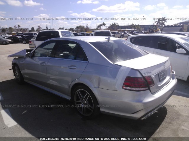 WDDHF5KBXEA968644 - 2014 MERCEDES-BENZ E 350 SILVER photo 3