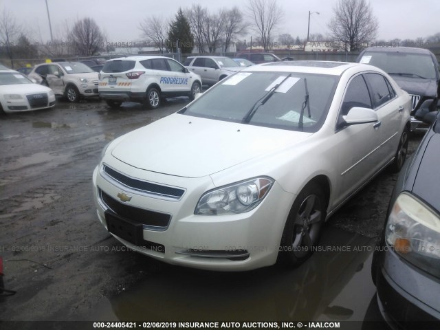 1G1ZD5EU7CF385152 - 2012 CHEVROLET MALIBU 2LT WHITE photo 2