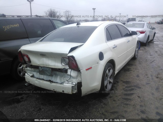 1G1ZD5EU7CF385152 - 2012 CHEVROLET MALIBU 2LT WHITE photo 4