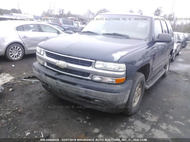 1GNEK13T05J149934 - 2005 CHEVROLET TAHOE K1500 BLUE photo 6