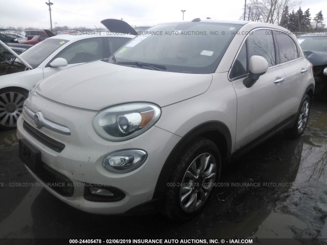 ZFBCFXDT0GP340505 - 2016 FIAT 500X LOUNGE BEIGE photo 2