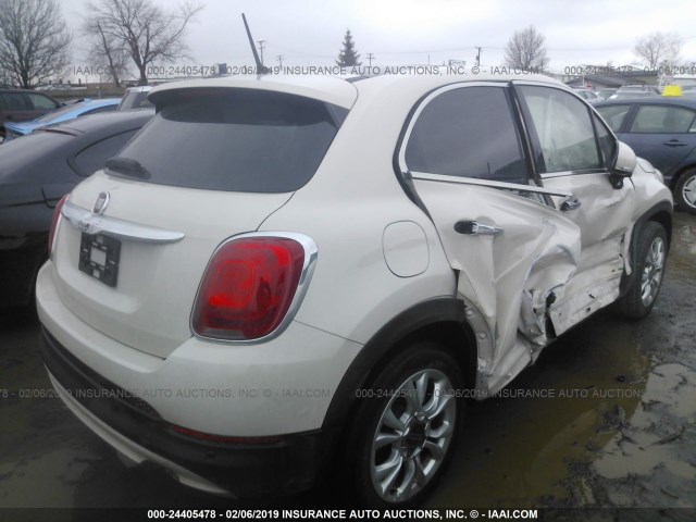 ZFBCFXDT0GP340505 - 2016 FIAT 500X LOUNGE BEIGE photo 4