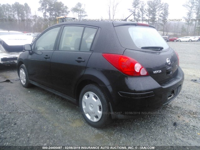 3N1BC13E67L450233 - 2007 NISSAN VERSA S/SL BLACK photo 3