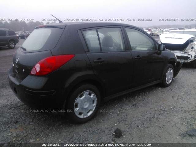 3N1BC13E67L450233 - 2007 NISSAN VERSA S/SL BLACK photo 4