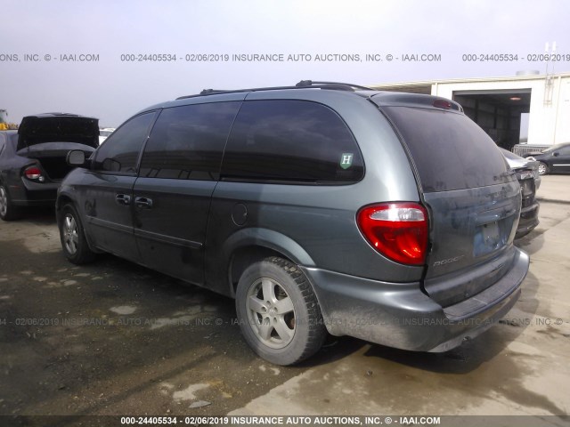 2D8GP44L96R766928 - 2006 DODGE GRAND CARAVAN SXT BLUE photo 3