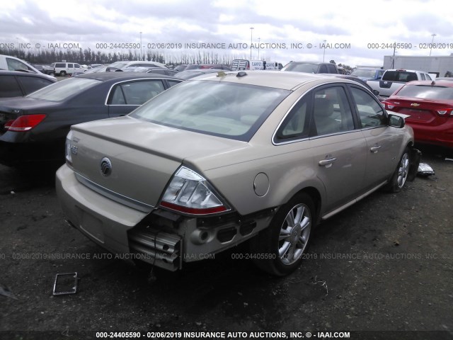 1MEHM42W48G618536 - 2008 MERCURY SABLE PREMIER GOLD photo 4