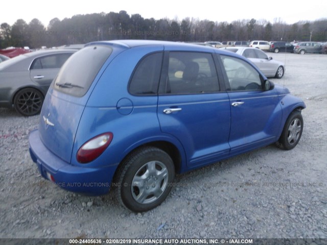 3A4FY58B76T315809 - 2006 CHRYSLER PT CRUISER TOURING BLUE photo 4