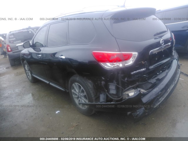 5N1AR2MN9DC689886 - 2013 NISSAN PATHFINDER S/SV/SL/PLATINUM BLACK photo 3