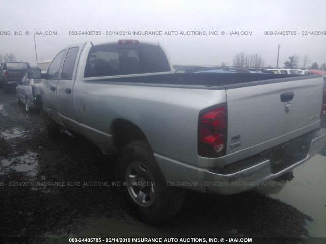 3D7KS28L79G506470 - 2009 DODGE RAM 2500 SILVER photo 3