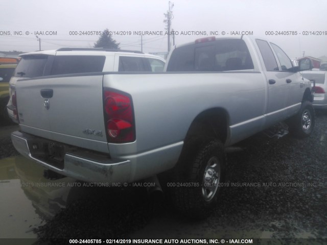 3D7KS28L79G506470 - 2009 DODGE RAM 2500 SILVER photo 4