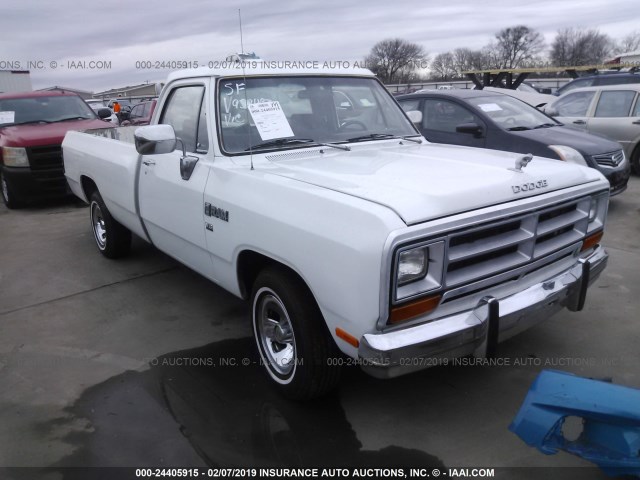 1B7GE16Y1LS732164 - 1990 DODGE D-SERIES D150 WHITE photo 1