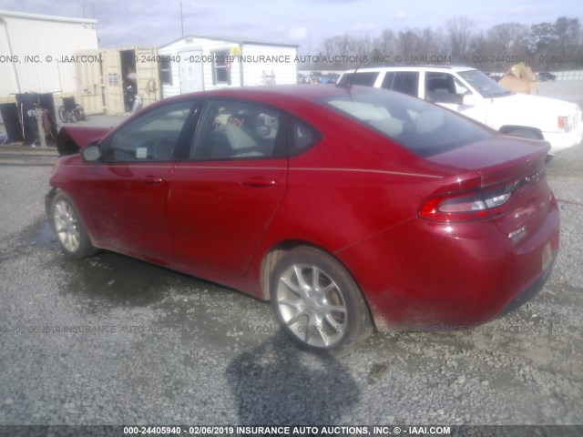 1C3CDFBA4DD136743 - 2013 DODGE DART SXT MAROON photo 3